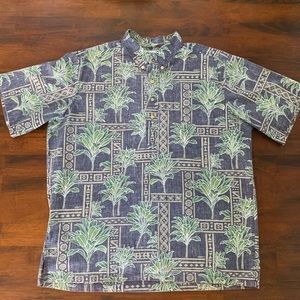 Reyn Spooner Hawaiian Aloha Shirt Ti leaf